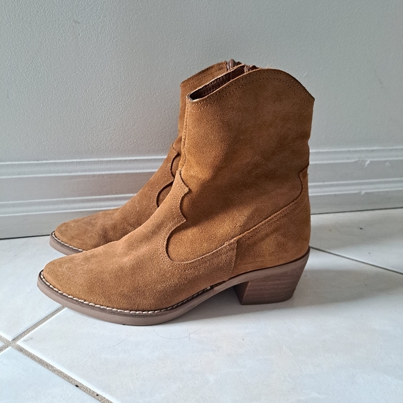 Santiag style suede boots (made in Spain) - Picture 4 of 4